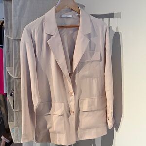 Equipment Light Pink Tailored Blazer Jacket